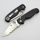 Spyderco Knives ButtonUp Carbon Fiber and 8CR13MOV Serrated C275CFPS