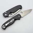Spyderco Knives ButtonUp Carbon Fiber and 8CR13MOV Serrated C275CFPS