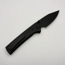 Chaves Knives Scapegoat 229 w/ Black Aluminum Handles & Black Hardware w/ Black Spear Point 154CM - Blue Label