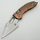 Microtech Marfione Select Manual Stitch RAM LOK Titanium Handles & Stonewash M390MK w/ Double Vapor Blast & Blue Accents 169RL-10MS2 (In House Modified)