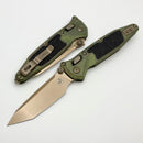 Marfione Select Microtech Socom Ram-Lok Antique Green Titanium Textured Inlaid Handles w/ Bronze Accents & Tanto Bronze M390MK 161RL-13MS1