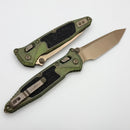Marfione Select Microtech Socom Ram-Lok Antique Green Titanium Textured Inlaid Handles w/ Bronze Accents & Tanto Bronze M390MK 161RL-13MS1