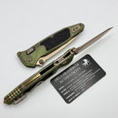 Marfione Select Microtech Socom Ram-Lok Antique Green Titanium Textured Inlaid Handles w/ Bronze Accents & Tanto Bronze M390MK 161RL-13MS1