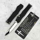 Marfione Custom Halo VII Black Handle w/ Mirror Clip Point M390MK