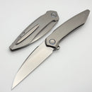We Knife Fluxor Titanium Handle & Hand Rubbed Satin M390 WE23071-2