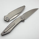 We Knife Fluxor Titanium Handle & Hand Rubbed Satin M390 WE23071-2