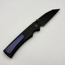 Chaves Knives Sangre 229 w/ Black Aluminum Handles & Purple Hardware w/ Black Wharncliffe 154CM - Blue Label