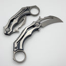 We Knife Cryonix Blue/Satin Titanium Handle & Stonewashed M390 Blade WE24070-4