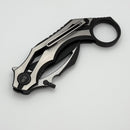 We Knife Cryonix Black/Satin Titanium Handle & Black Stonewashed M390 Blade WE24070-1