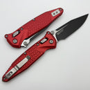 Microtech Socom Ram-Lok Tactical w/ Red Aluminum Frag Handles & S/E Black M390MK 160RL-1FRRD