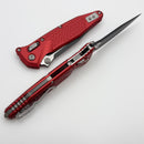 Microtech Socom Ram-Lok Tactical w/ Red Aluminum Frag Handles & S/E Black M390MK 160RL-1FRRD