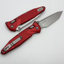 Microtech Socom Ram-Lok w/ Red Aluminum Frag Handles & T/E Stonewash M390MK 161RL-10FRRD