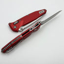 Microtech Socom Ram-Lok w/ Red Aluminum Frag Handles & T/E Stonewash M390MK 161RL-10FRRD