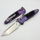 Marfione Select Microtech Socom Ram-Lok Titanium Purple Haze Textured Inlaid Handles w/ Purple Accents & Tanto Stonewash M390MK 161RL-10MS6