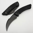 Microtech Hawk Shadow w/ Black Aluminum Handle & DLC M390MK 166-1DLCTSH