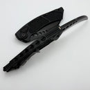 Microtech Hawk Shadow w/ Black Aluminum Handle & DLC M390MK 166-1DLCTSH