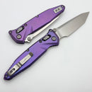 Marfione Select Microtech Socom Ram-Lok Titanium Purple Haze Slab Side Handles w/ Purple Accents & Tanto Stonewash M390MK 161RLS-10MS6