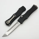 Microtech Marfione Select Halo IV Black Handle w/ Full Serrated Stonewash Tanto M390MK 1151-12MS1