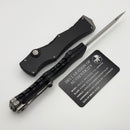 Microtech Marfione Select Halo IV Black Handle w/ Full Serrated Stonewash Tanto M390MK 1151-12MS1