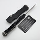 Microtech Marfione Select Halo IV Black Handle w/ Part Serrated Stonewash Tanto M390MK 1151-11MS1