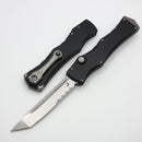 Microtech Marfione Select Halo IV Black Handle w/ Part Serrated Stonewash Tanto M390MK 1151-11MS1