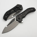 Custom Knife Factory & Mikkel Willumsen Gozer Titanium Handles w/ CarboTi Inlays & M398