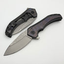 Custom Knife Factory & Mikkel Willumsen Gozer Titanium Handles w/ Magic Crystal Ti Inlays & M398