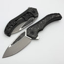 Custom Knife Factory & Mikkel Willumsen Gozer Titanium Handles w/ CarboTi Inlays & M398