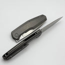 Custom Knife Factory FIF18 Tumbled Titanium Handles & M398