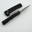 Pro-Tech Chavez Scapegoat Compact Auto w/ Black Textured Carbide Aluminum Handle & Stonewash MagnaMax RCS1105