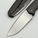 Custom Knife Factory FIF18 Tumbled Titanium Handles & M398