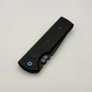 Chaves Knives N.T.A.K w/ Black Aluminum Handle & Blue Hardware w/ Black Tanto 154CM - Blue Label