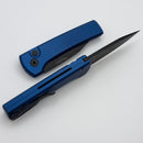 Pro-Tech Chavez Scapegoat Compact Auto w/ Blue Aluminum Handle & DLC MagnaMax RCS1103-Blue