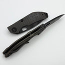 North Mountain Blade BBNM w/ Flamed Handles & Tiger Stripe S35VN Tanto