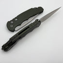 Pro-Tech TR-4 Auto Green Handle w/ Safety & Stonewash MagnaMax T4101 MM Green