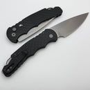 Pro-Tech TR-4 Auto Black Feather Handle w/ Safety & Stonewash MagnaMax T4105 F MM