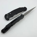 Pro-Tech TR-4 Auto Black Feather Handle w/ Safety & Stonewash MagnaMax T4105 F MM