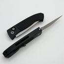 Pro-Tech Brend Auto Black Aluminum Diamond Texture Handle & Stonewash MagnaCut