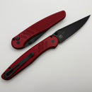 Pro-Tech Avalon Peace Neighbor w/ Knurled Red Aluminum Handle & DLC MagnaCut PN1103-Red
