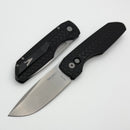 Pro-Tech Vero Designs Synapse 2 Auto w/ Black Herringbone Aluminum Handle & Stonewash MagnaMax