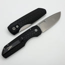 Pro-Tech Vero Designs Synapse 2 Auto w/ Black Herringbone Aluminum Handle & Stonewash MagnaMax