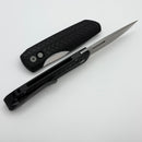 Pro-Tech Vero Designs Synapse 2 Auto w/ Black Herringbone Aluminum Handle & Stonewash MagnaMax