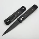 Pro-Tech Godfather Black Handles w/ Carbon Fiber Inlays & DLC 154-CM Blade 905-LTD TC Black