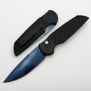 Pro-Tech TR-3 XI Black “Fish Scale” Handle & 154-CM Sapphire Blue Blade TR-3 X1 SB