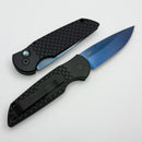 Pro-Tech TR-3 XI Black “Fish Scale” Handle & 154-CM Sapphire Blue Blade TR-3 X1 SB