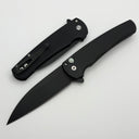Pro-Tech Malibu Black Dragon Scale Black Handle w/ DLC MagnaCut Wharncliffe 5336-LTD