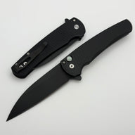 Pro-Tech Malibu Black Dragon Scale Black Handle w/ DLC MagnaCut Wharncliffe 5336-LTD