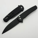 Pro-Tech Malibu Black Dragon Scale Black Handle w/ DLC MagnaCut Wharncliffe 5336-LTD