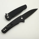 Pro-Tech Malibu Black Dragon Scale Black Handle w/ DLC MagnaCut Wharncliffe 5336-LTD