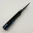 Chaves Redencion Street w/ Black Aluminum Handles & Blue Hardware w/ Black PVD 154CM Tanto - Blue Label
